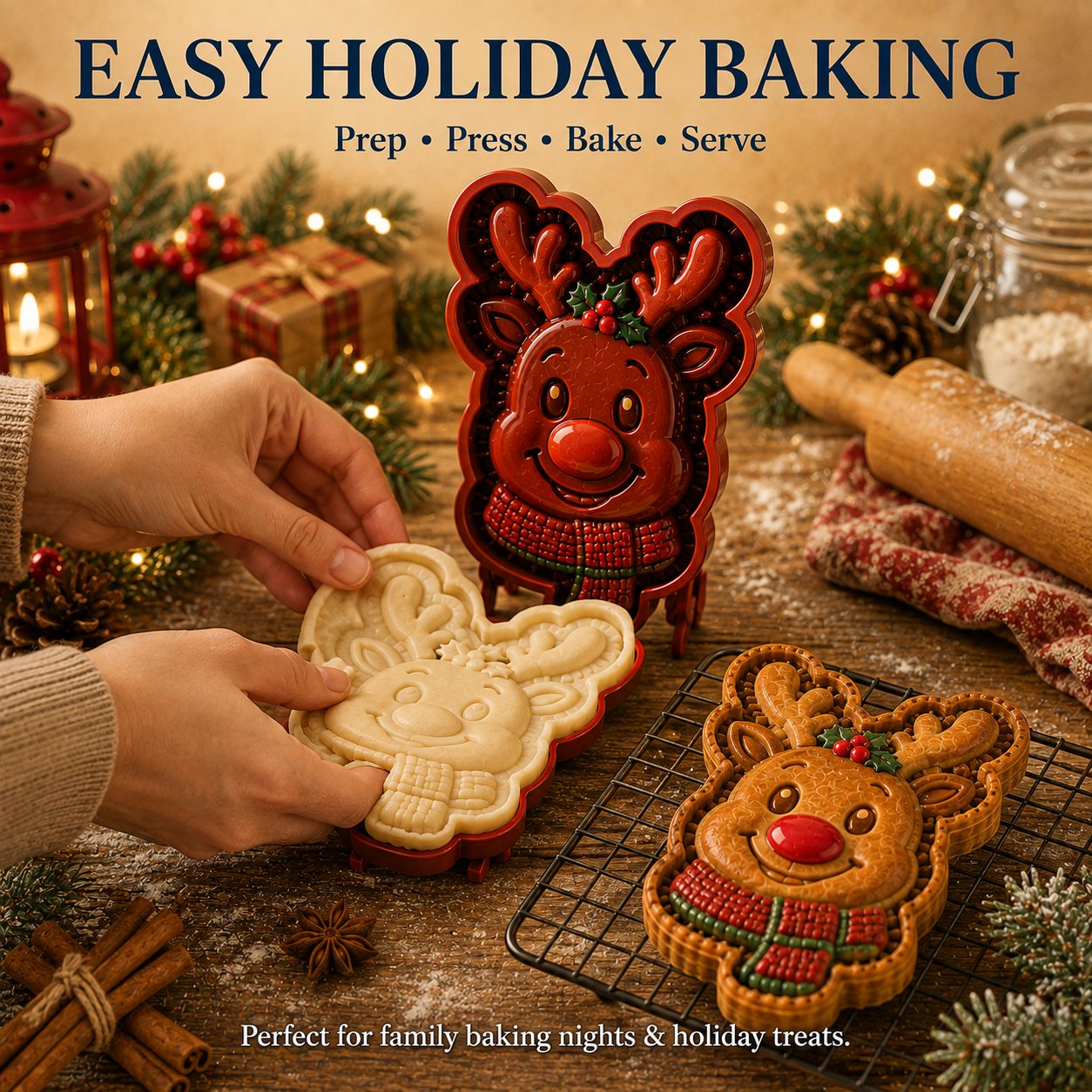 🎄 Kolekcja 8 foremek do świątecznych mini tart