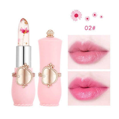 【🔥1+1 gratis】💄Kryształowy kwiat galaretki zmieniający kolor pomadki