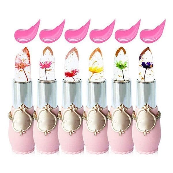【🔥1+1 gratis】💄Kryształowy kwiat galaretki zmieniający kolor pomadki