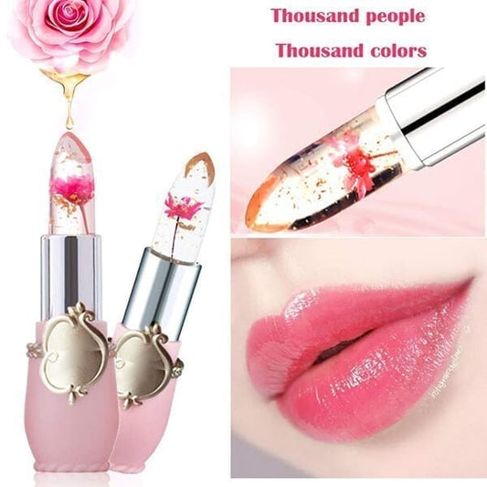 【🔥1+1 gratis】💄Kryształowy kwiat galaretki zmieniający kolor pomadki