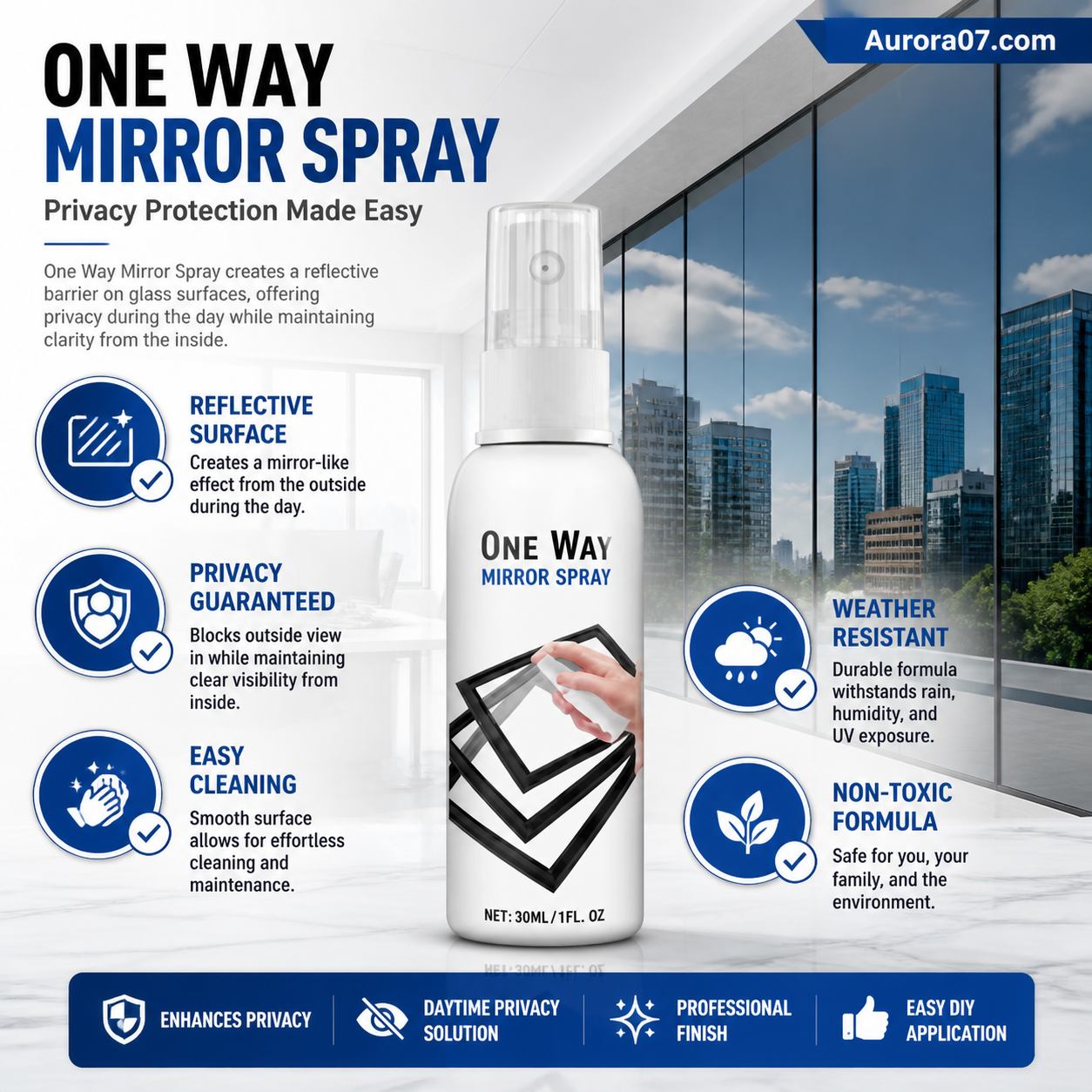✨Spray do luster jednostronnych – 💯do wszelkiego rodzaju szkła