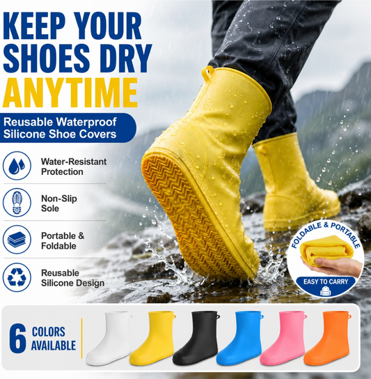 🌧️Koniec z mokrymi butami! Solidne buty przeciwdeszczowe — antypoślizgowe i składane, które zmieszczą się w torbie