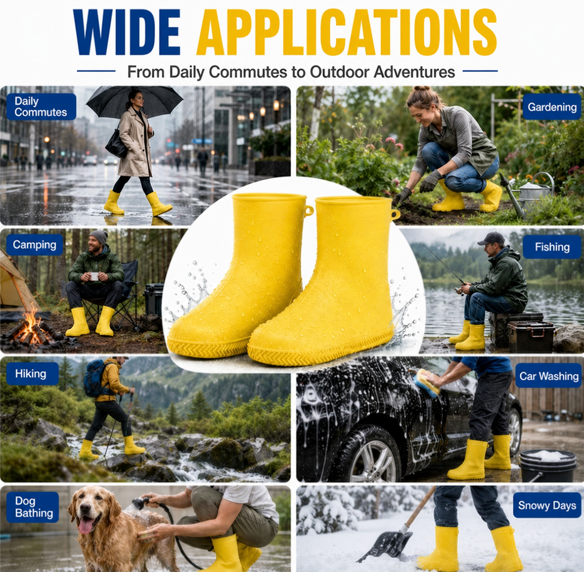🌧️Koniec z mokrymi butami! Solidne buty przeciwdeszczowe — antypoślizgowe i składane, które zmieszczą się w torbie