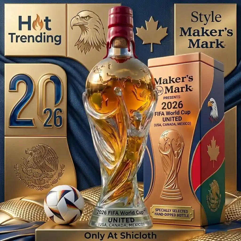 🏆⚽ Butelka whisky z edycji specjalnej poświęconej Mistrzostwom Świata FIFA 2026