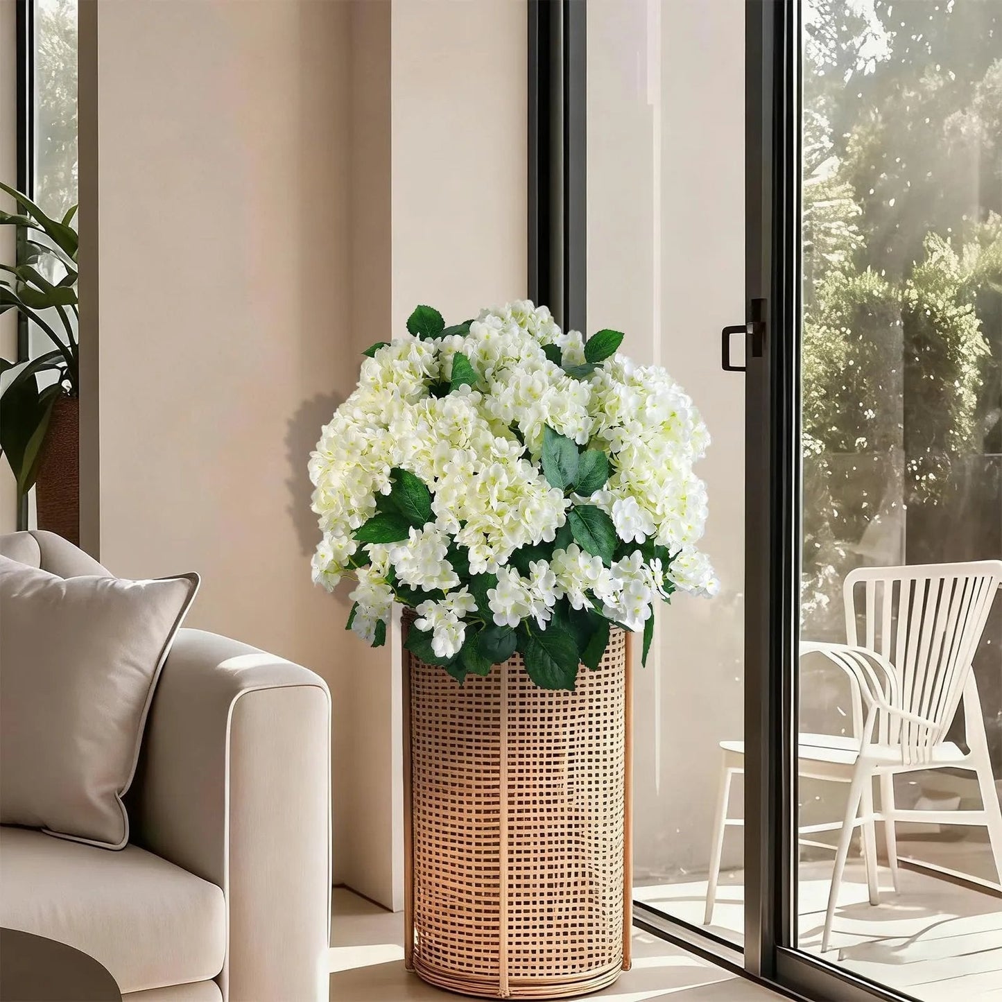 🌼Artificial hydrangeas for outdoors – 💐UV-resistant, waterproof, and wind-resistant