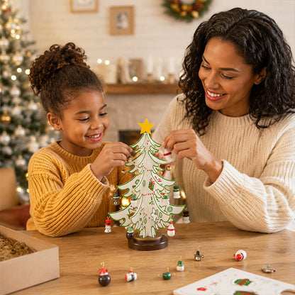 🎄 Drewniana ozdoba choinkowa do samodzielnego wykonania
