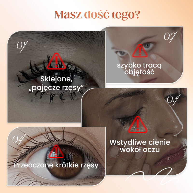 【🔥1+1 gratis】💄Wodoodporny, odporny na rozmazywanie tusz do rzęs wydłużający
