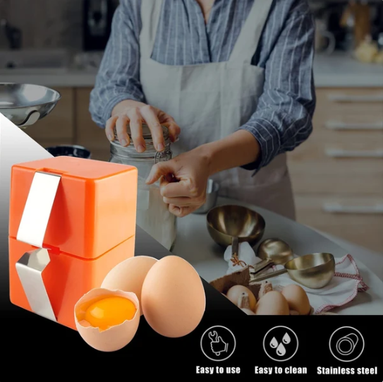 🍳Urządzenie do szybkiego rozbijania jajek – 🔥Możesz rozbić setki jajek szybciej i czystiej