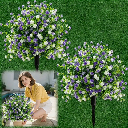 【🔥2+1 gratis】🌸Sztuczne drzewka doniczkowe z kołkami do wbijania w ziemię