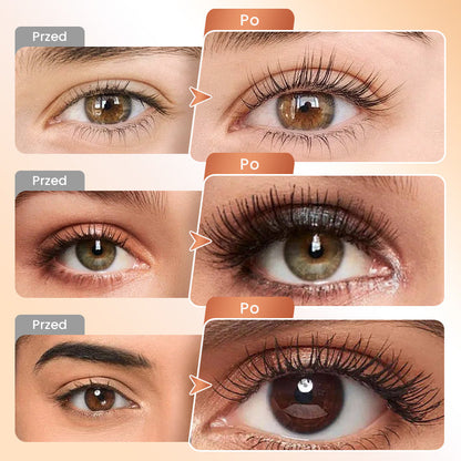 【🔥1+1 gratis】💄Wodoodporny, odporny na rozmazywanie tusz do rzęs wydłużający