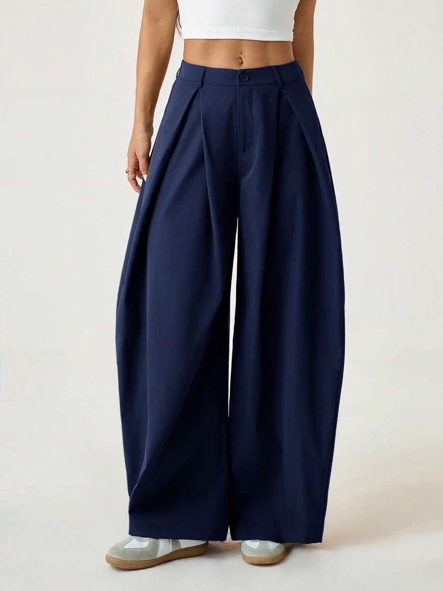 【S-2XL】👖Damska spódnica z plisami i szerokimi nogawkami