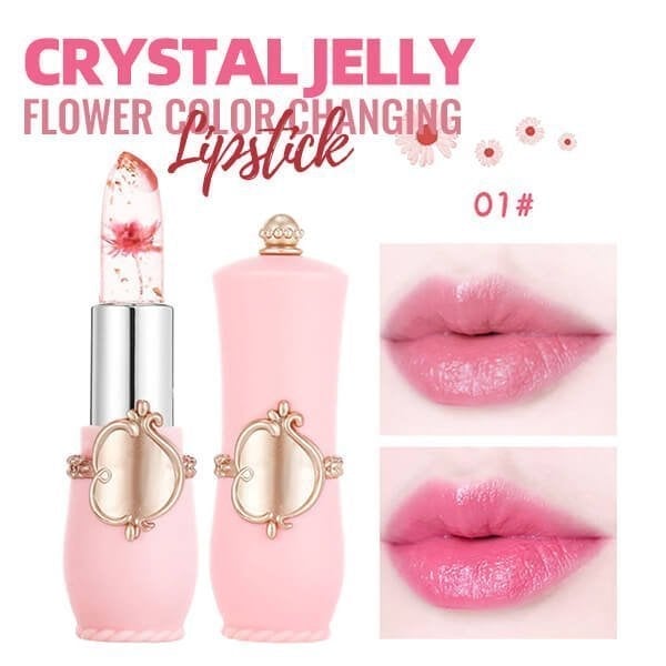 【🔥1+1 gratis】💄Kryształowy kwiat galaretki zmieniający kolor pomadki