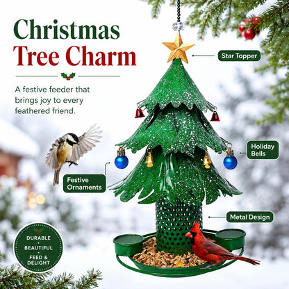 🐦Karmnik dla ptaków w kształcie choinki - 🎄Świąteczne dekoracje do ogrodu