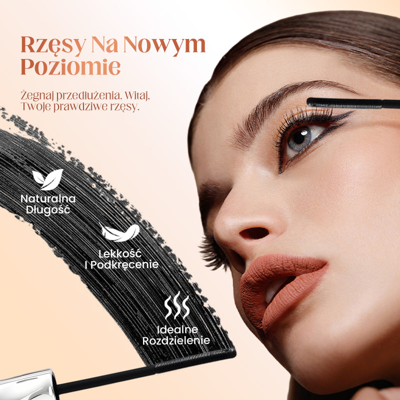 【🔥1+1 gratis】💄Wodoodporny, odporny na rozmazywanie tusz do rzęs wydłużający