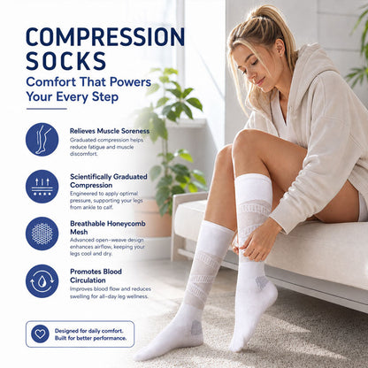💯💖Skarpety kompresyjne na łydki – 🦵Zapobieganie żylakom łydek