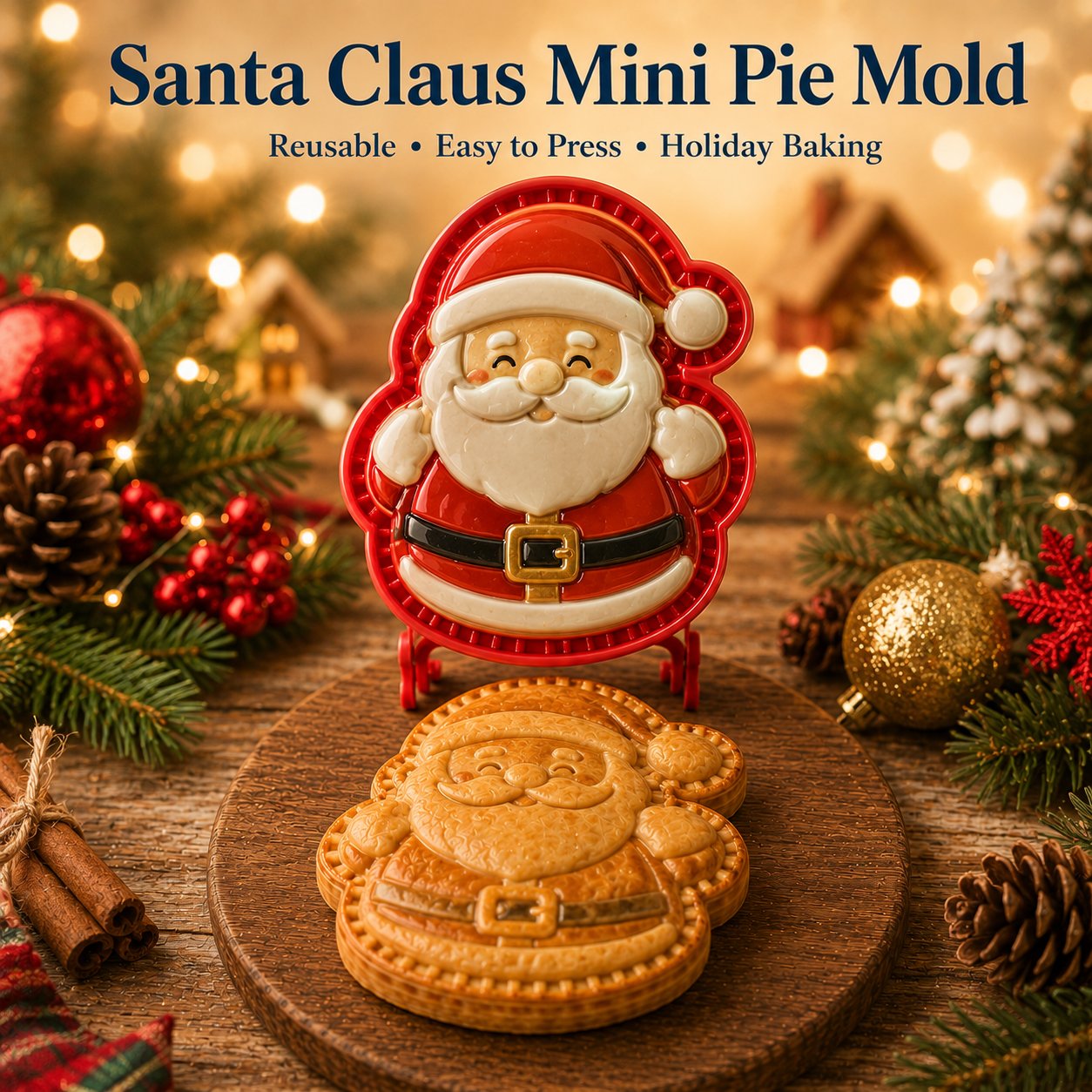 🎄 Kolekcja 8 foremek do świątecznych mini tart