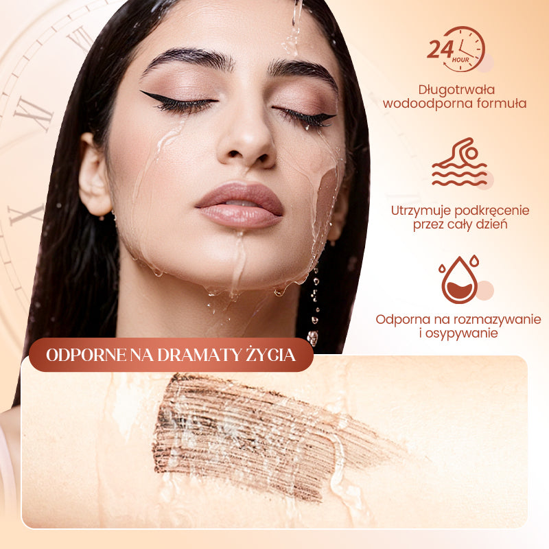 【🔥1+1 gratis】💄Wodoodporny, odporny na rozmazywanie tusz do rzęs wydłużający