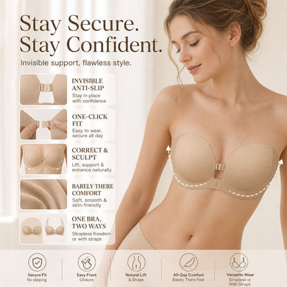 【🔥1+1 gratis】💞Biustonosz push-up z zapięciem z przodu