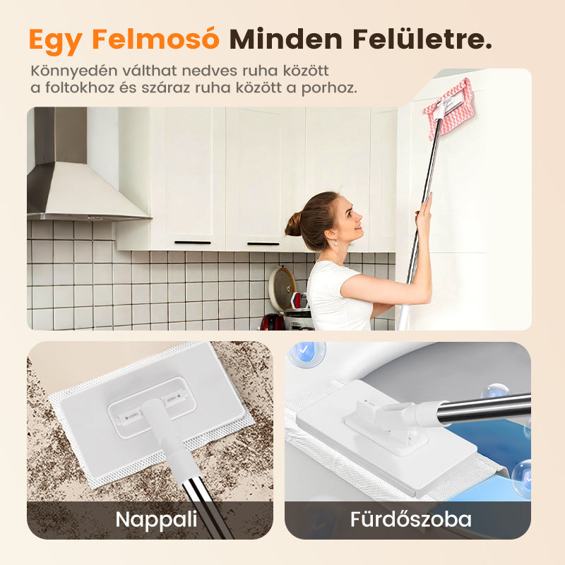 🧹Prostokątny mop płaski – 🧼Nadaj swojemu pokojowi nowe życie