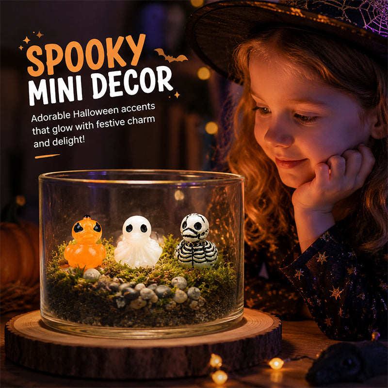 🔥1 zestaw 【12 szt.】🎃Miniaturowe kaczuszki Spook Resin