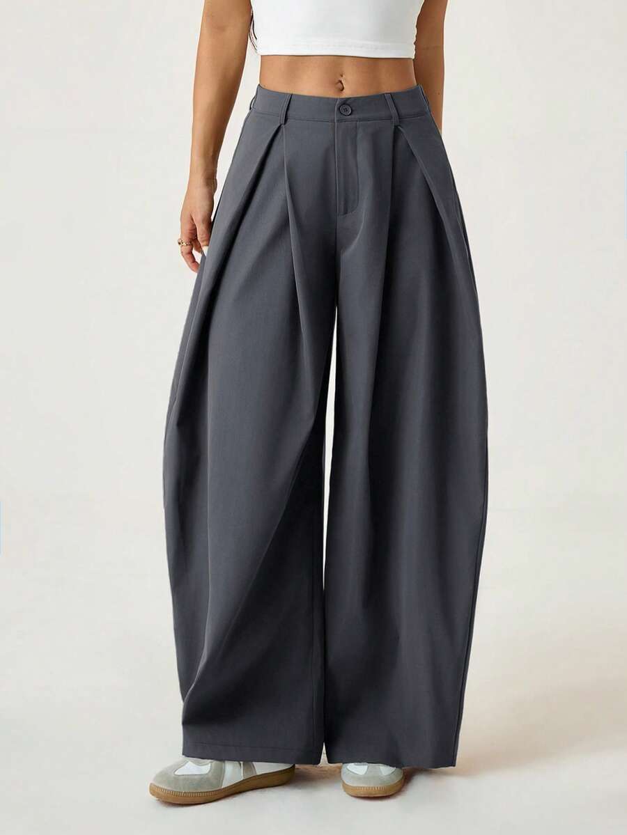 【S-2XL】👖Damska spódnica z plisami i szerokimi nogawkami