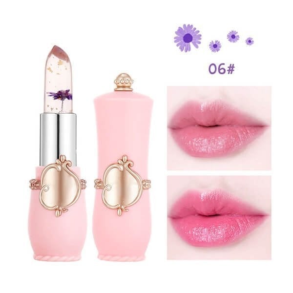 【🔥1+1 gratis】💄Kryształowy kwiat galaretki zmieniający kolor pomadki