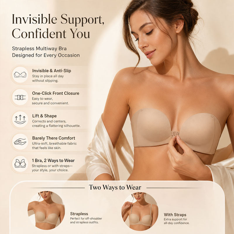 【🔥1+1 gratis】💞Biustonosz push-up z zapięciem z przodu