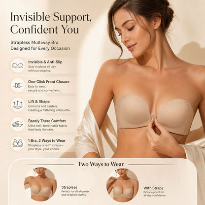 【🔥1+1 gratis】💞Biustonosz push-up z zapięciem z przodu