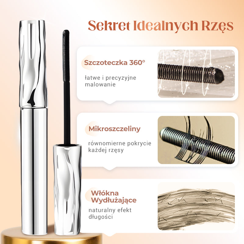 【🔥1+1 gratis】💄Wodoodporny, odporny na rozmazywanie tusz do rzęs wydłużający