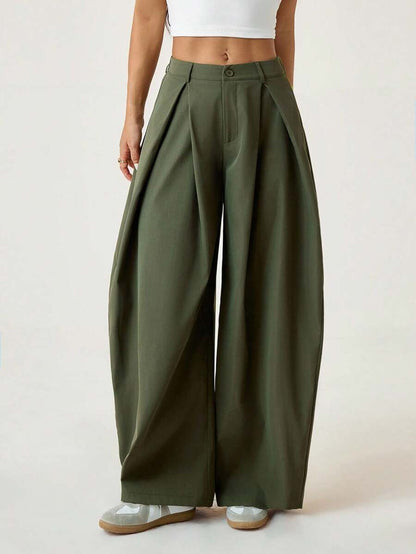 【S-2XL】👖Damska spódnica z plisami i szerokimi nogawkami