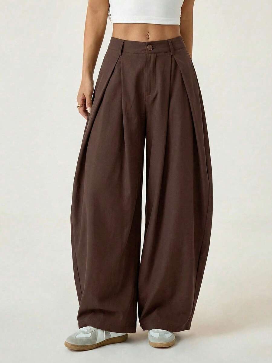 【S-2XL】👖Damska spódnica z plisami i szerokimi nogawkami