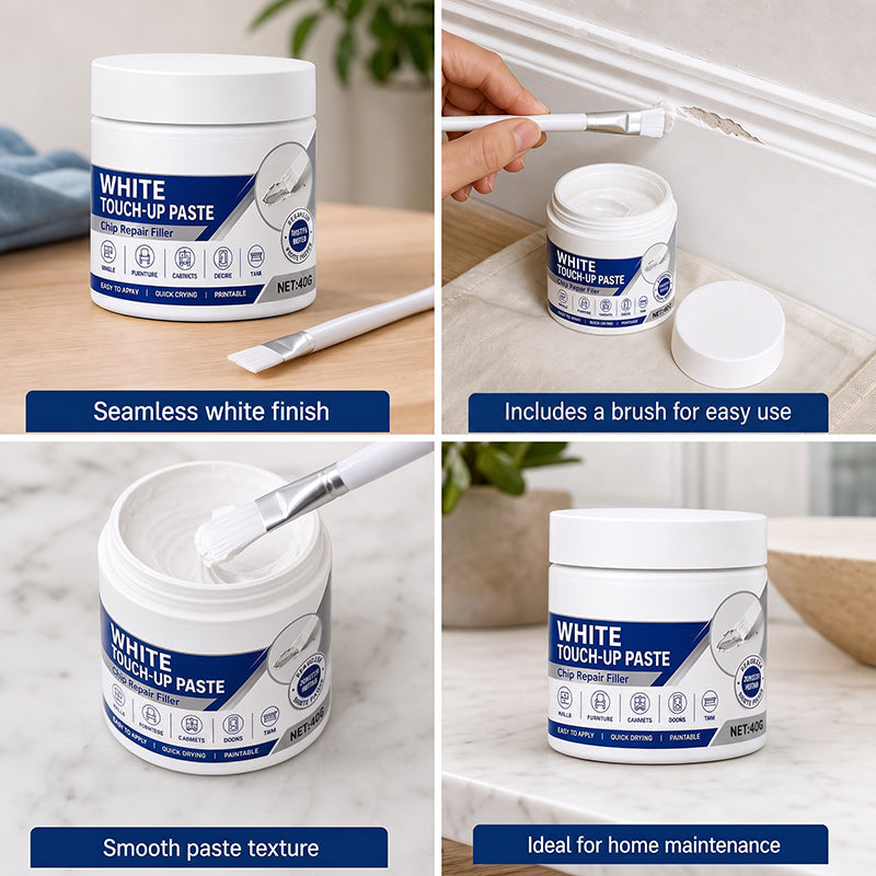 【🔥3+1 gratis】🧼Biała pasta do retuszu mebli z pędzelkiem