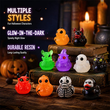🔥1 zestaw 【12 szt.】🎃Miniaturowe kaczuszki Spook Resin