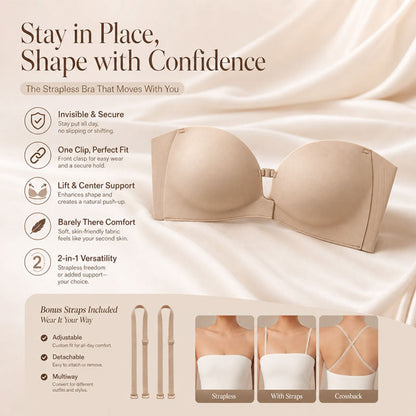 【🔥1+1 gratis】💞Biustonosz push-up z zapięciem z przodu