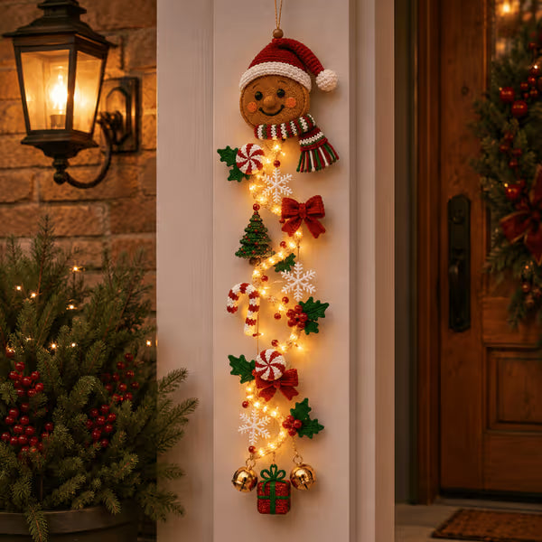 🎄Świecąca świąteczna zawieszka na drzwi – ✨Świąteczna dekoracja wnętrz