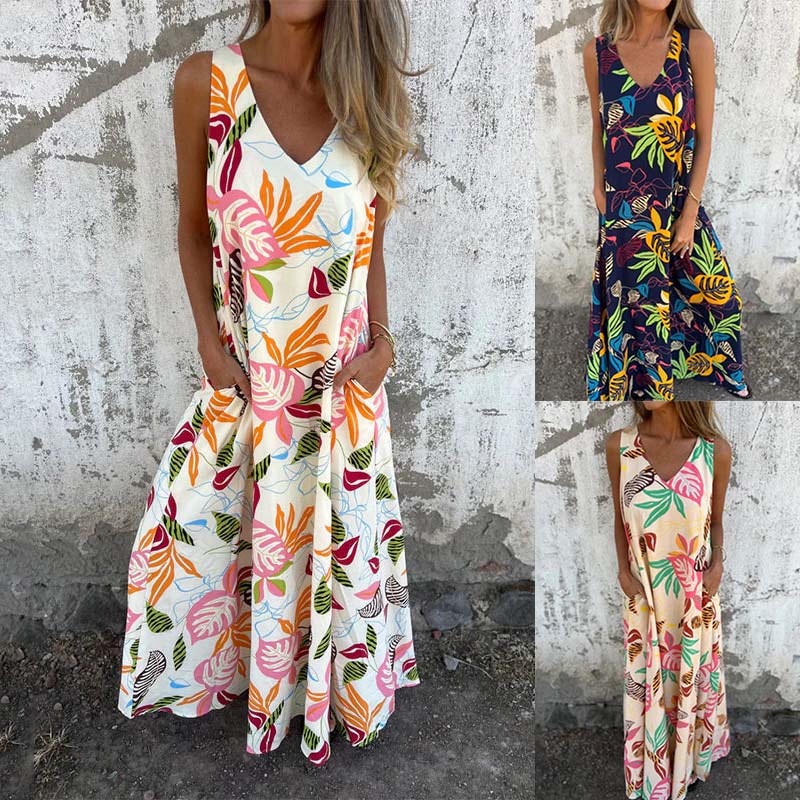 【S-3XL】🌺Luźna sukienka w nadruk
