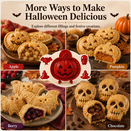🎃 8-częściowy zestaw foremek do mini ciasteczek na Halloween