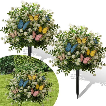 【🔥2+1 gratis】🌸Sztuczne drzewka doniczkowe z kołkami do wbijania w ziemię