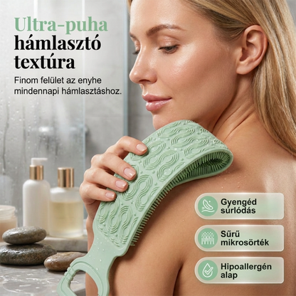 🛁Wygodna silikonowa szczotka do mycia pleców – 💦Łatwiejsze mycie się bez konieczności schylania się