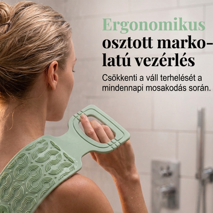 🛁Wygodna silikonowa szczotka do mycia pleców – 💦Łatwiejsze mycie się bez konieczności schylania się