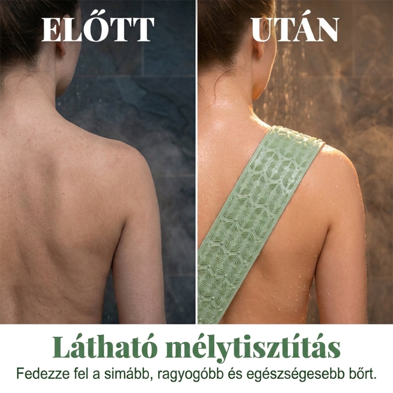 🛁Wygodna silikonowa szczotka do mycia pleców – 💦Łatwiejsze mycie się bez konieczności schylania się