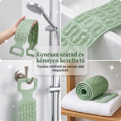 🛁Wygodna silikonowa szczotka do mycia pleców – 💦Łatwiejsze mycie się bez konieczności schylania się