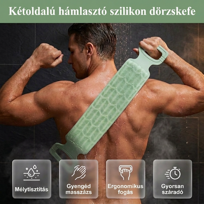 🛁Wygodna silikonowa szczotka do mycia pleców – 💦Łatwiejsze mycie się bez konieczności schylania się