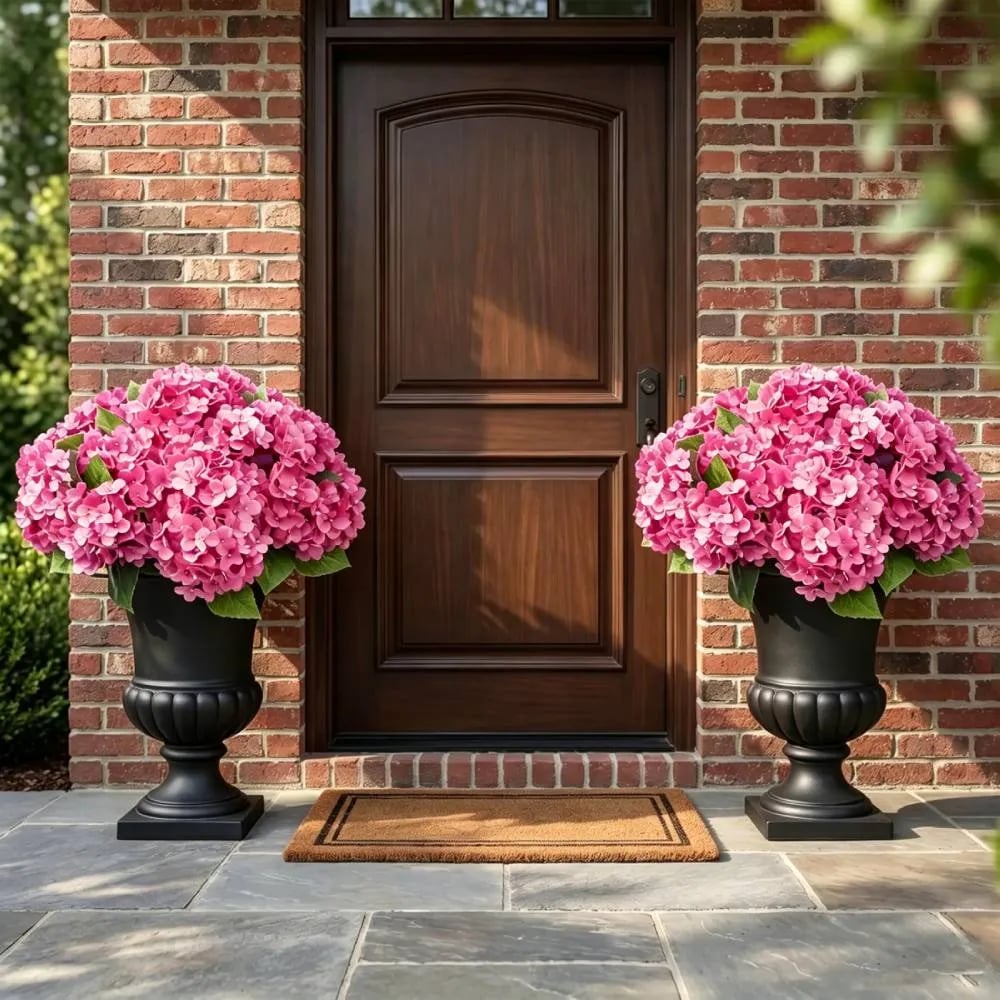🌼Artificial hydrangeas for outdoors – 💐UV-resistant, waterproof, and wind-resistant