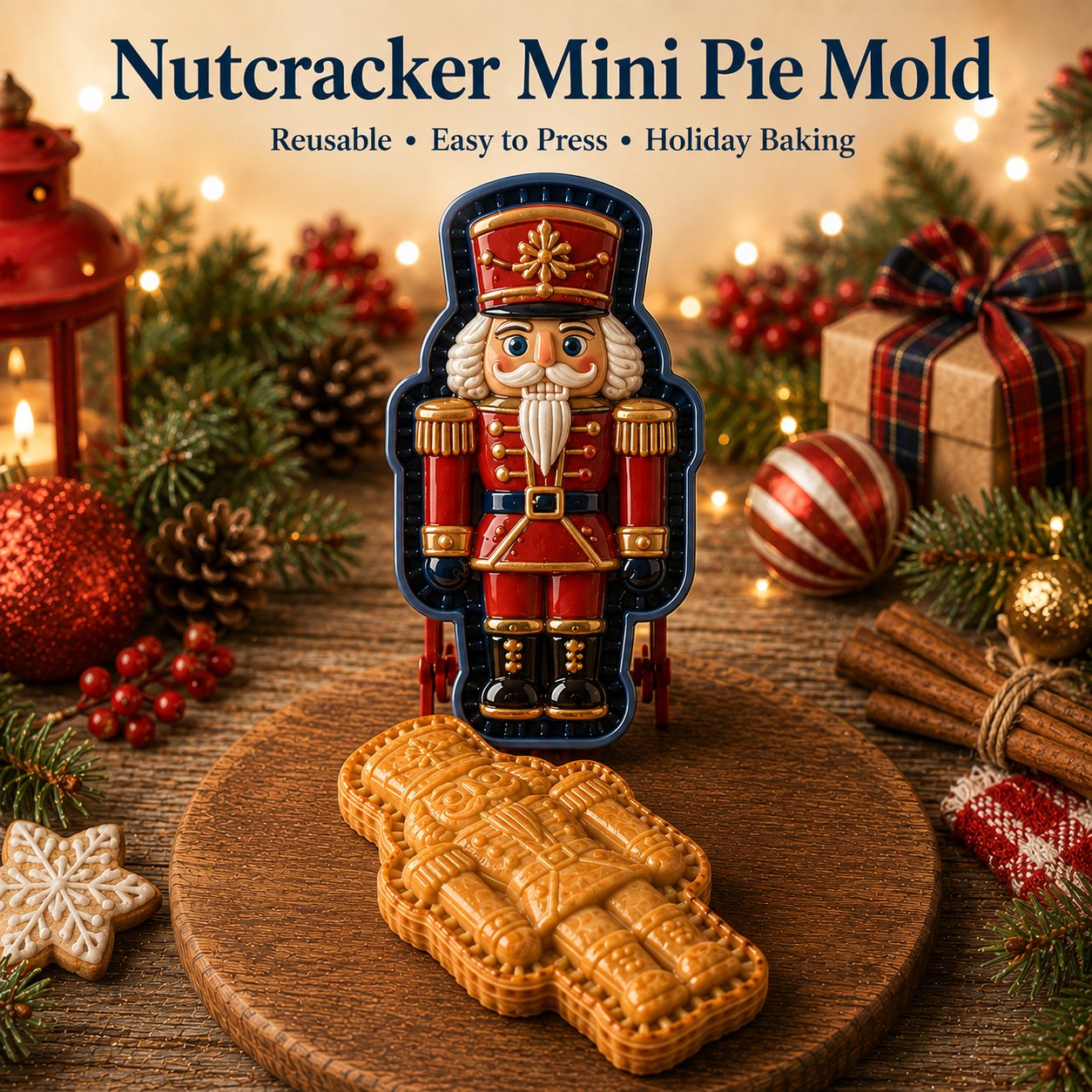 🎄 Kolekcja 8 foremek do świątecznych mini tart