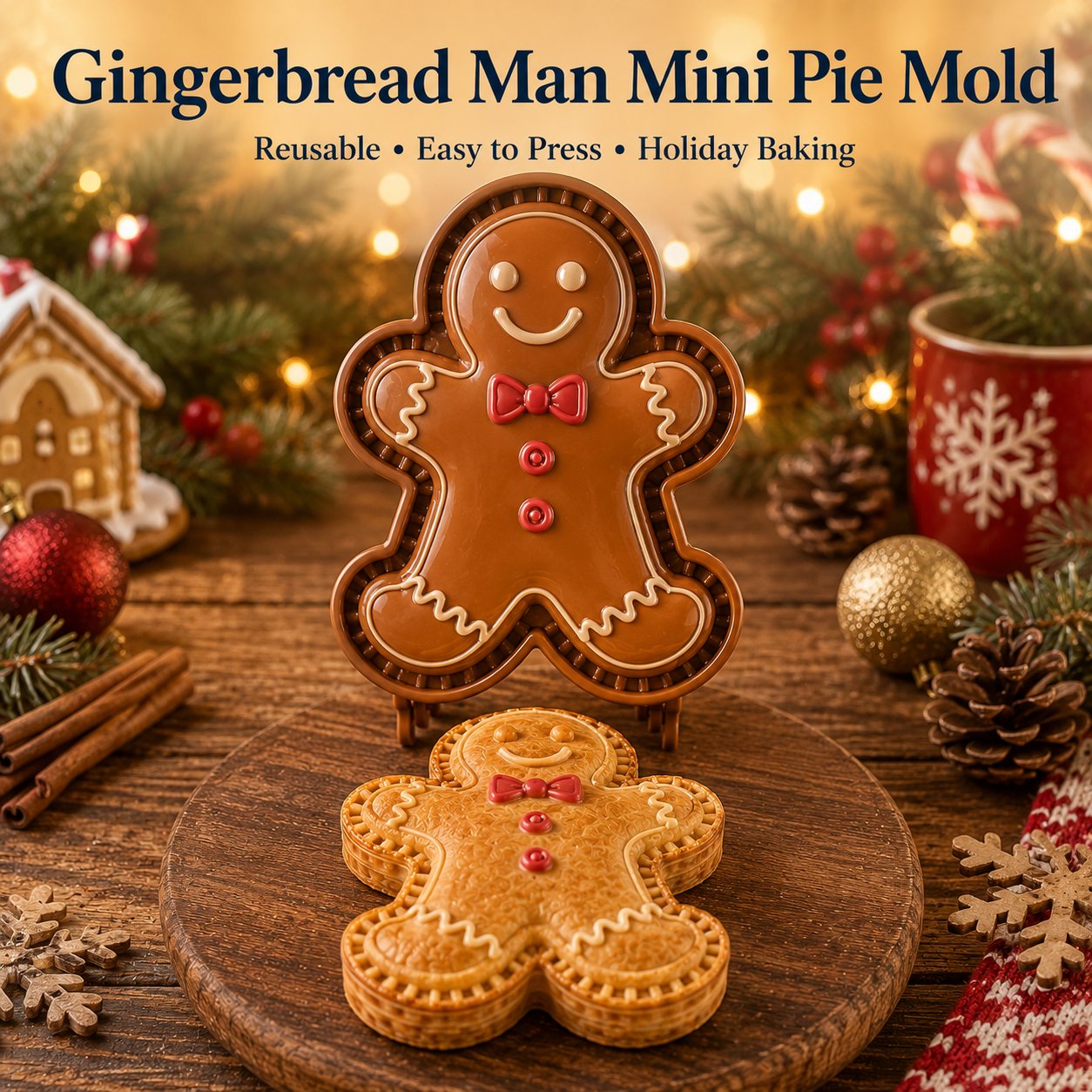 🎄 Kolekcja 8 foremek do świątecznych mini tart