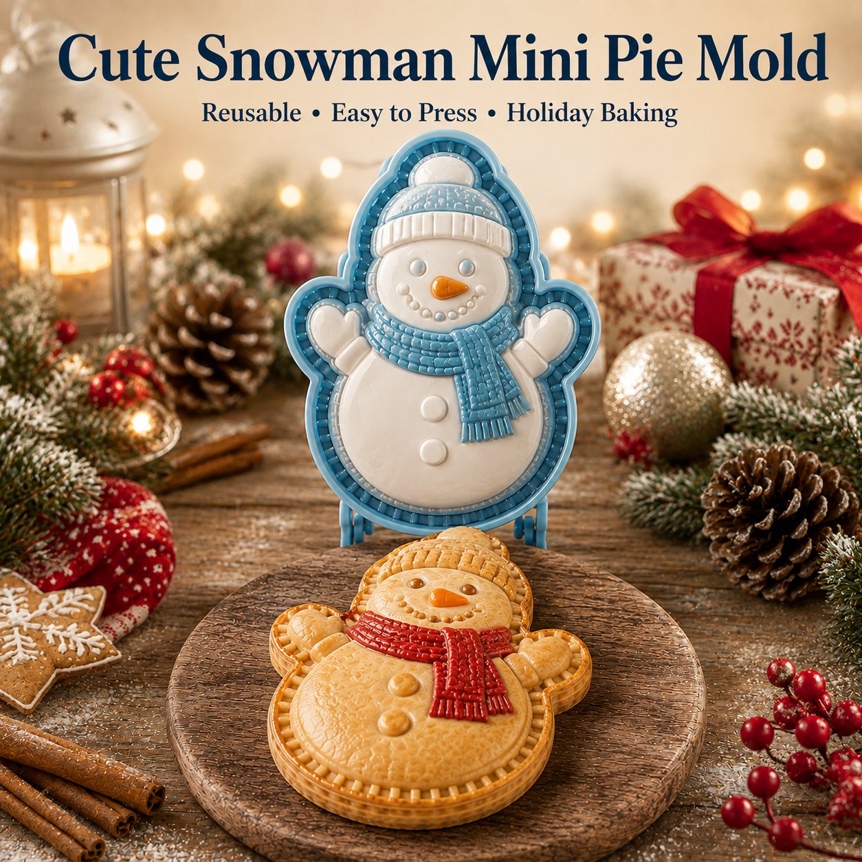 🎄 Kolekcja 8 foremek do świątecznych mini tart