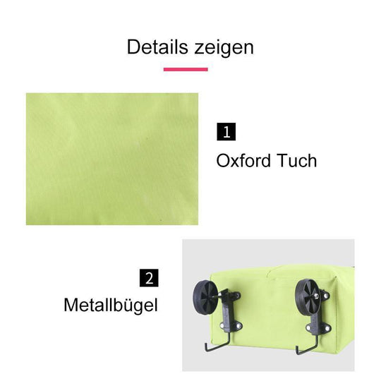 🛍️✨Skládací nákupní taška – sklopná kolečka, nosnost 20 kg