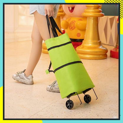 🛍️✨Skládací nákupní taška – sklopná kolečka, nosnost 20 kg