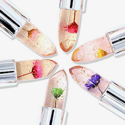 【🔥1+1 gratis】💄Kryształowy kwiat galaretki zmieniający kolor pomadki
